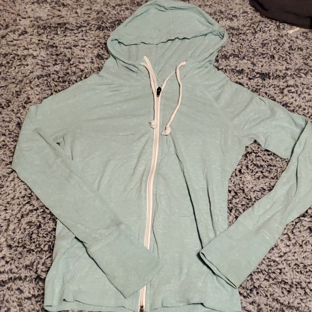 Light blue/mint zip up hoodie